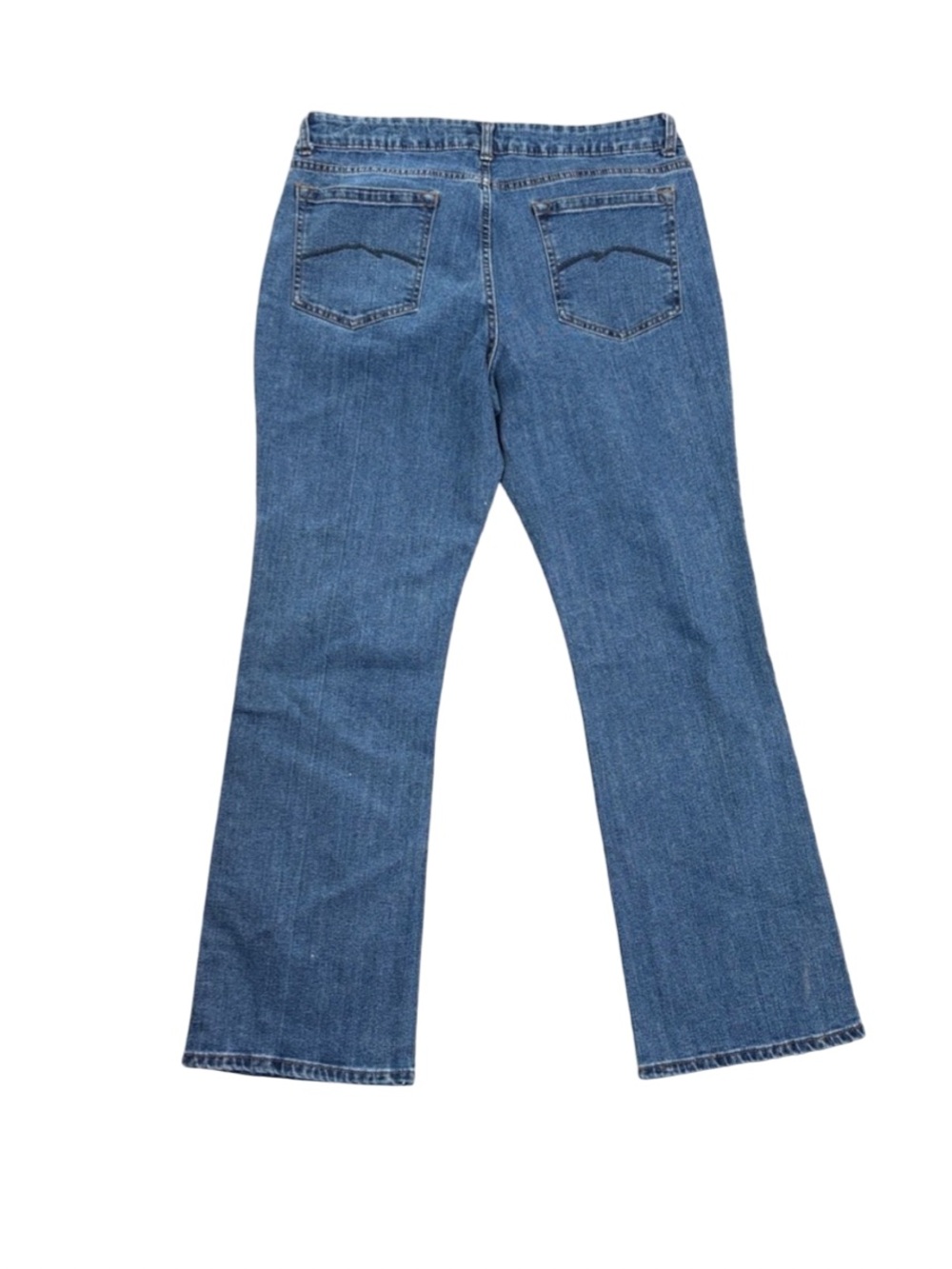 Stylish Blue Flare/bootcut Women's Jeans - Picture 2 of 3